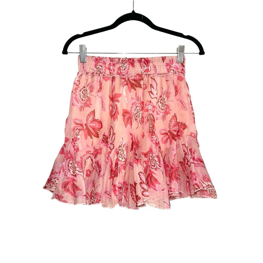 NWT Hello Molly Swish It Pink Floral Mini Skirt SMALL - Picture 4 of 8
